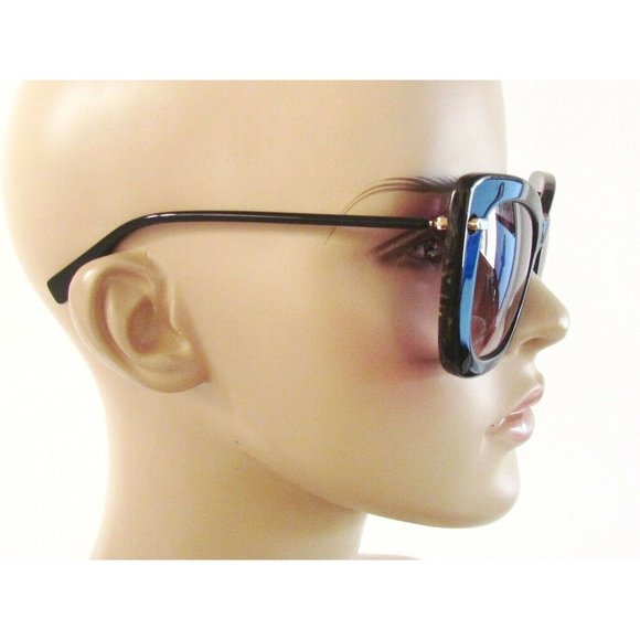 Derek Lam Black Cat-Eye Gradient Lenes Large Designer Sunglasses main image 6
